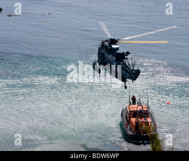 Sauvetage Lizard Lizard Point jour Angleterre Cornwall Banque D'Images