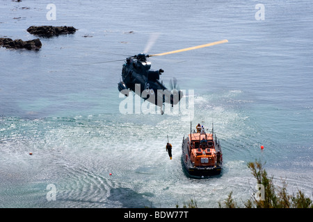 Sauvetage Lizard Lizard Point jour Angleterre Cornwall Banque D'Images