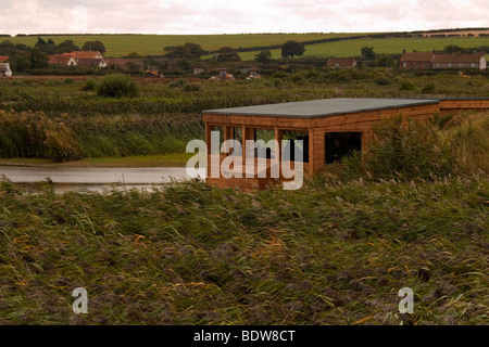 L'île populaires Masquer dans la réserve RSPB Titchwell à Norfolk Banque D'Images