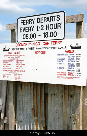 L'embarquement petit ferry 'Rose' à Cromarty Cromarty sur la Black Isle, Ross-shire, dans les montagnes de l'Ecosse Banque D'Images