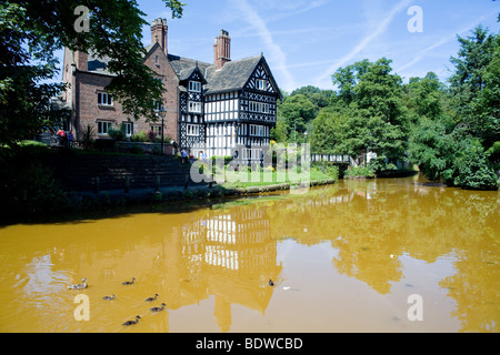 Le canal de Bridgewater à Worsley dans le nord-ouest de l'Angleterre Banque D'Images