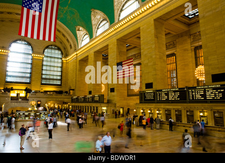 Hall principal du Grand Central Terminal de Manhattan, New York City, USA Banque D'Images