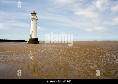 Peler phare à la ville anglaise de New Brighton Banque D'Images