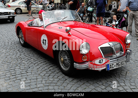 MG, construit en 1960, 2000 km durch Deutschland rallye 2009, 2000 km à travers l'Allemagne 2009, Schwaebisch Gmuend, Bade-Wurtemberg, Banque D'Images