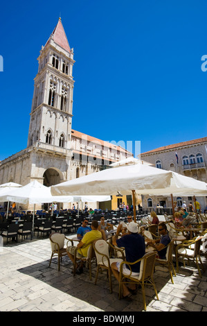 La cathédrale de Saint-Laurent, Saint-Laurent, Trogir, Croatie, Dalmatie du Nord, Europe Banque D'Images