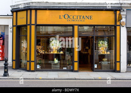 L'Occitane en Provence shop avant, King's Road Banque D'Images