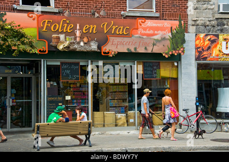 L'avenue du Mont Royal Montréal Canada Banque D'Images