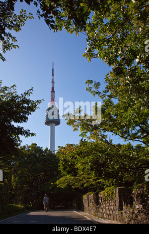 N Séoul tour dans le parc Namsan à Séoul en Corée du Sud Banque D'Images