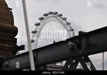 Toits de Londres à partir de la rive sud Banque D'Images