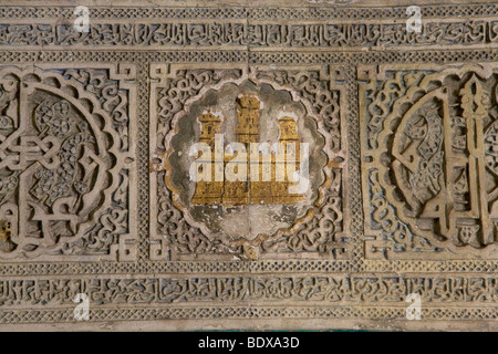 L'Alcazar, palais royal d'Arabie, détail, Barrio Santa Cruz, Séville, Andalousie, Espagne, Europe Banque D'Images