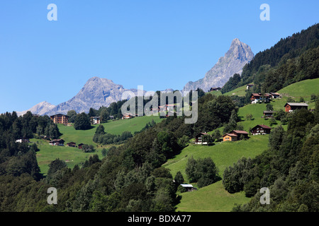 Dans la vallée de Silbertal Montafon Tschagguns Vorarlberg, Autriche, Europe Banque D'Images
