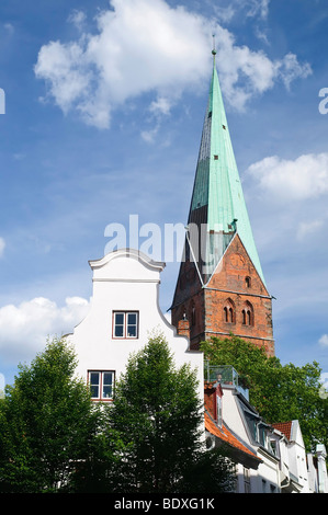 Église Aegidienkirche dans le centre historique de Lübeck, Schleswig-Holstein, Allemagne, Europe Banque D'Images