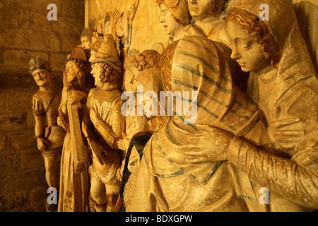 Des statues dans le Palais des Papes, Palais des Papes, en Avignon, Provence, France, Europe Banque D'Images