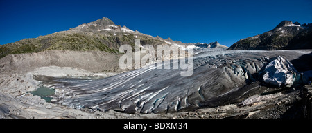 Glacier du Rhône, 2009, Canton d'Uri, Suisse, Europe Banque D'Images