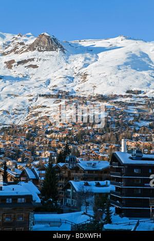 Verbier, Valais, région 4 Vallées, Alpes Bernoises, Suisse Banque D'Images