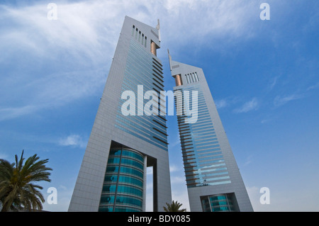 L'Émirat de Dubaï Jumeirah Tours et bourse de l'art dans le quartier financier de Dubaï Banque D'Images