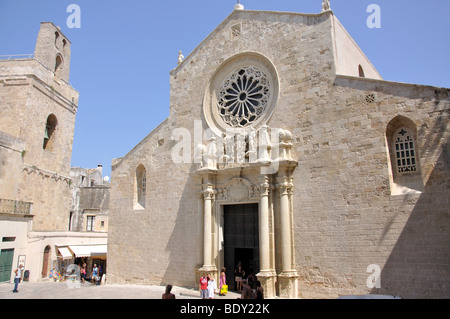 La Cattedrale, Piazza Duomo, Vieille Ville, Otranto, Lecce Province, Région des Pouilles, Italie Banque D'Images