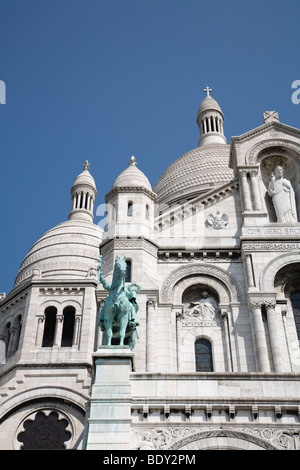 Libre de la façade du Sacré-Cœur, Paris, France Banque D'Images