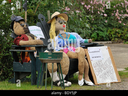 L'été Barbecue épouvantails, North Nibley festival de l'Épouvantail Banque D'Images