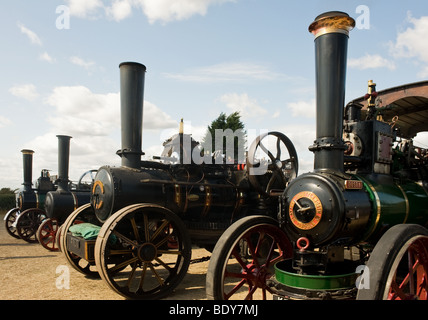 Une rangée de quatre moteurs de traction à un pays dans l'Essex. Photo par Gordon 1928 Banque D'Images