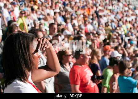 À l'auditoire aux Championnats du monde d'athlétisme 2009 à Berlin, Allemagne, Europe Banque D'Images