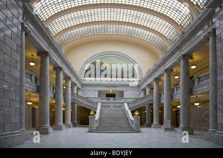 Intérieur de l'édifice de la capitale d'état de l'Utah à Salt Lake City, Utah, United States Banque D'Images