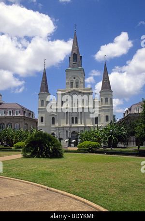 La Cathédrale de Saint Louis, Roi de France à La Nouvelle-Orléans, Louisiane Banque D'Images