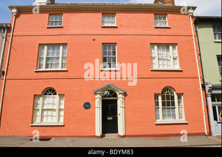 Maison de ville de style géorgien dans Brecon Powys Pays de Galles UK Banque D'Images