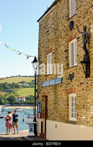 L'embarcation Museum et station dans la rue Union Street, Salcombe, Devon, Angleterre Banque D'Images