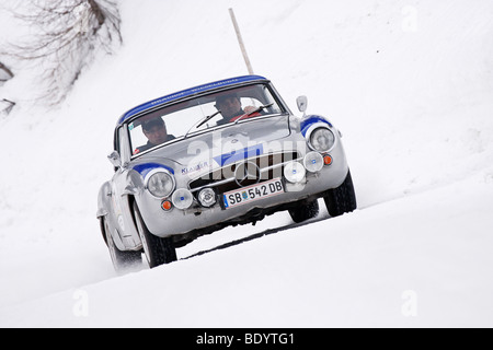 Mercedes-Benz 190 SL-R, construit en 1958, 2009, vintage classique Planai rallye automobile en hiver, Schladming, Styrie, Autriche, Europe Banque D'Images