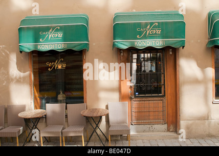 Cafe nova est un ancien café dans la vieille ville de Stockholm Banque D'Images