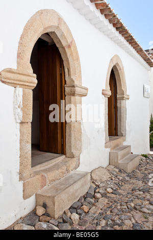 Synagogue sépharade médiévale (13e / 14e siècle) dans la région de Castelo de Vide, district de Portalegre, Alto Alentejo, Portugal. Banque D'Images