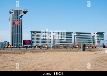 Pangu Plaza, complexe de 7 étoiles Hôtel à Beijing Banque D'Images