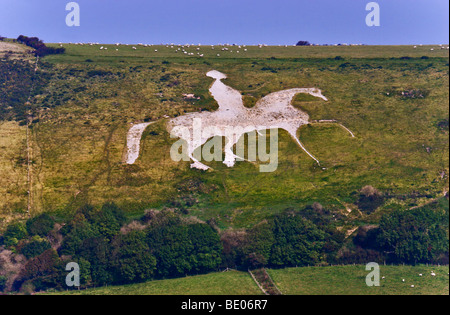 Osmington Cheval Blanc, Dorset, Angleterre Banque D'Images