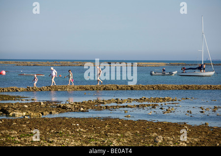 Plage de La Noue , Ile de Ré, France Banque D'Images