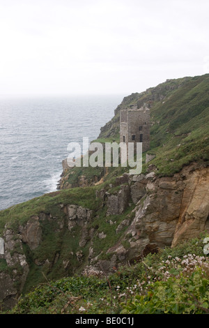 Cornish tine Mine, papule Trewavas près de Porthleven Banque D'Images