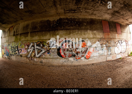 Graffiti sur mur Banque D'Images