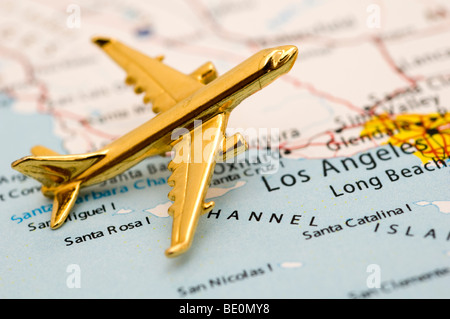 Plus d'avion Los Angeles, Californie Banque D'Images