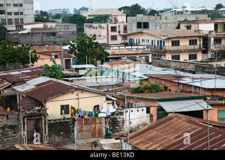 C'est Bénin Cotonou, la capitale. Banque D'Images