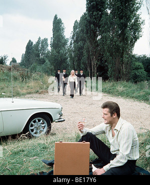 Le SAINT - UK TV series (1960) avec Roger Moore comme Simon Templar Banque D'Images