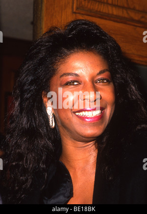 NATALIE COLE (1950-2015) chanteur, fille de Nat King Cole, sur 1989 Banque D'Images