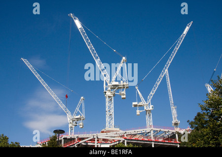 Site de construction grues City de Londres Angleterre Banque D'Images