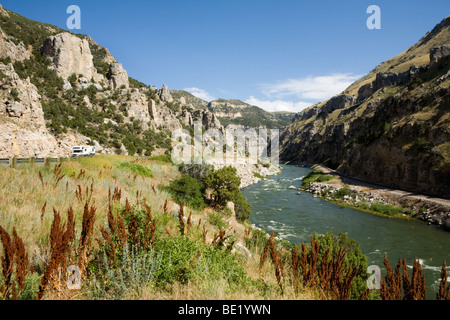 Wind River Canyon, près de Thermopolis, Wyoming Banque D'Images