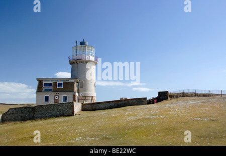 Voir de Belle Tout près de Eastbourne, le phare de South Downs, East Sussex, Angleterre Banque D'Images