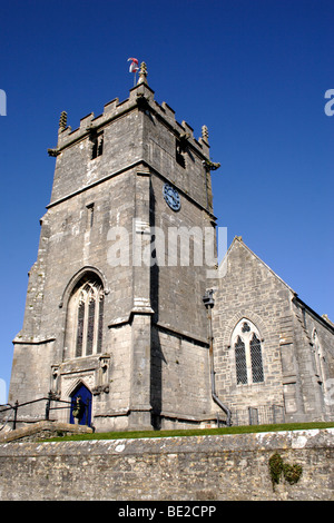 Église St Edward's Village Corfe Castle Dorset Banque D'Images