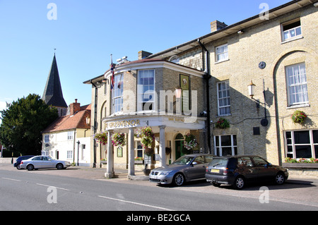 Le Grosvenor Hotel, High Street, Stockbridge, Hampshire, Angleterre, Royaume-Uni Banque D'Images