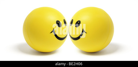 Boules de Smiley Banque D'Images