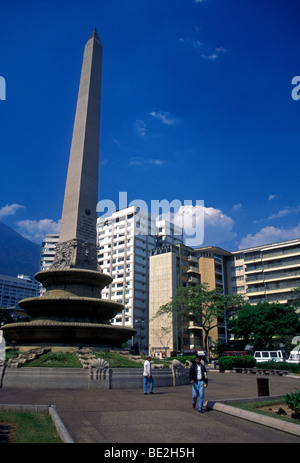 Obélisque, Plaza Altamira, ville de Caracas, Caracas, Venezuela, Capital District Banque D'Images