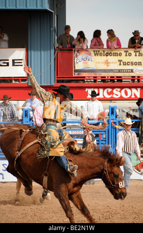 84e congrès annuel de Tucson Rodeo, également connu comme fiesta de los Buenos Aires, à Tucson, Arizona, USA. Banque D'Images