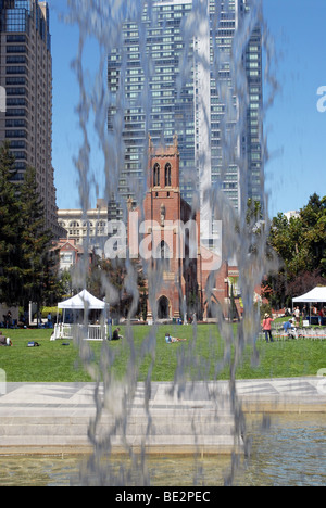 Martin Luther King, Fontaine Memorial à Yerba Buena Gardens, San Francisco, Californie Banque D'Images